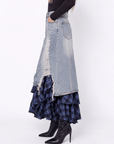 Tayla Skirt (Blue) - Skirt - Yakira Bella