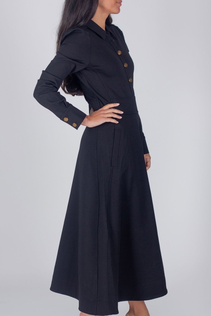 TAYLOR DRESS (BLACK) - Dress - Yakira Bella