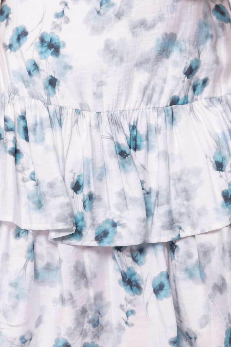 Tessa Skirt (Teal/White) - Skirt - Yakira Bella