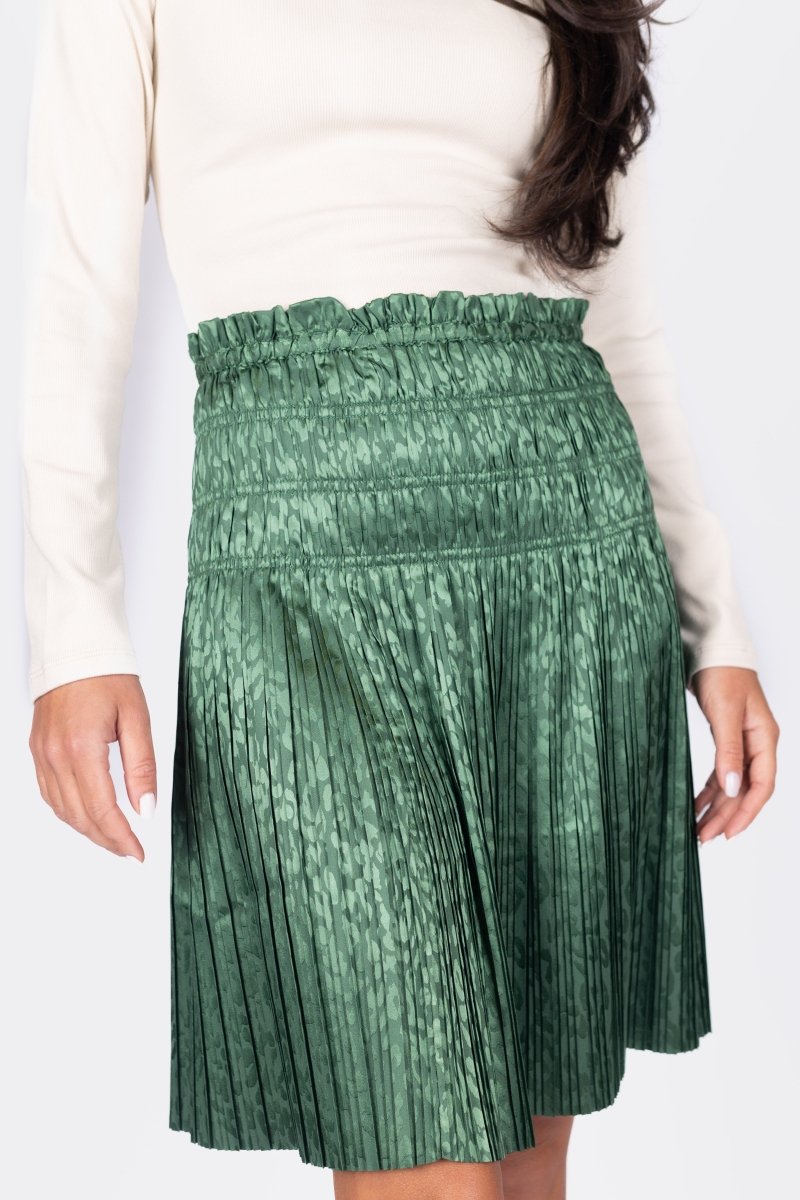 TINA SKIRT 20&quot; (GREEN) - Skirt - Yakira Bella