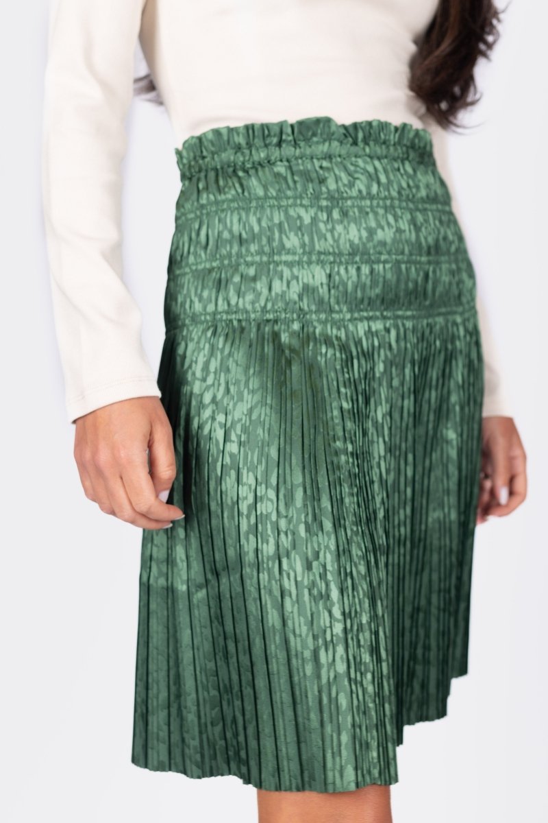 TINA SKIRT 20&quot; (GREEN) - Skirt - Yakira Bella