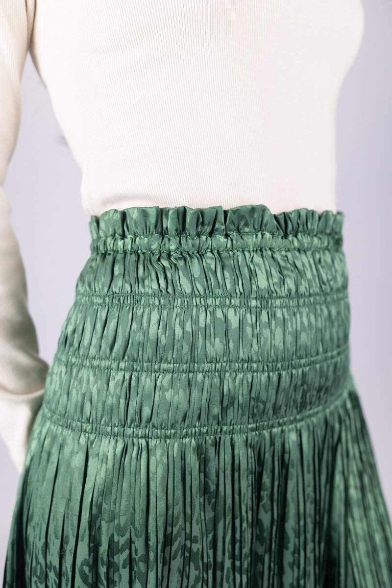 TINA SKIRT 20&quot; (GREEN) - Skirt - Yakira Bella