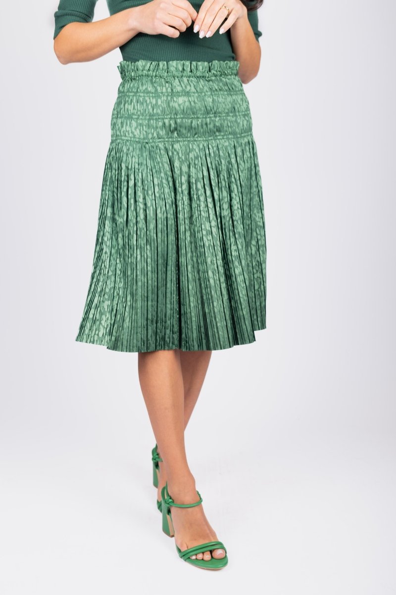 TINA SKIRT 23" (GREEN) - Skirt - Yakira Bella