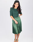 TINA SKIRT 23" (GREEN) - Skirt - Yakira Bella