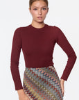 Tina Top (Burgundy) - Top - Yakira Bella