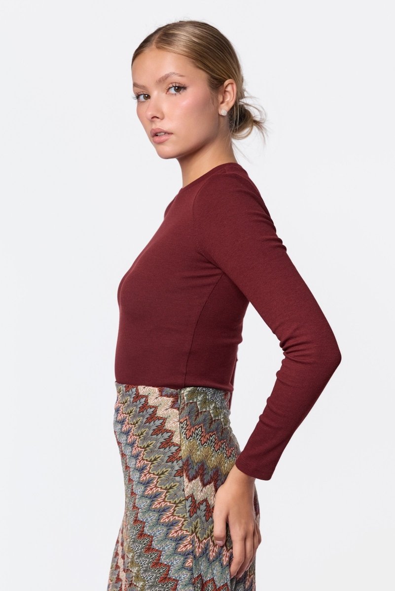 Tina Top (Burgundy) - Top - Yakira Bella