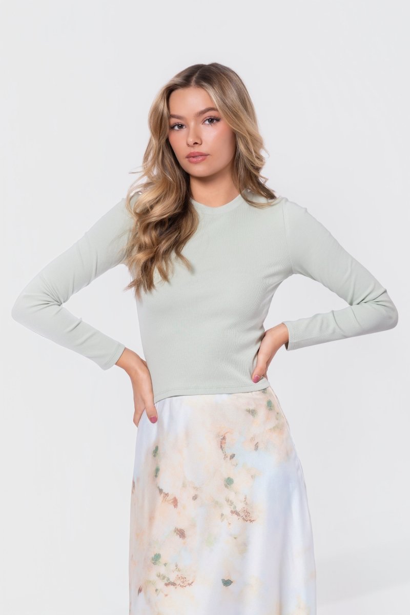 Tina Top (Light Sage) - Top - Yakira Bella