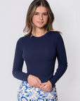 Tina Top (Navy) - Top - Yakira Bella
