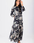 Valentina Dress (Black Pattern) - Dress - Yakira Bella