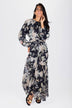 Valentina Dress (Black Pattern)