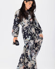 Valentina Dress (Black Pattern) - Dress - Yakira Bella