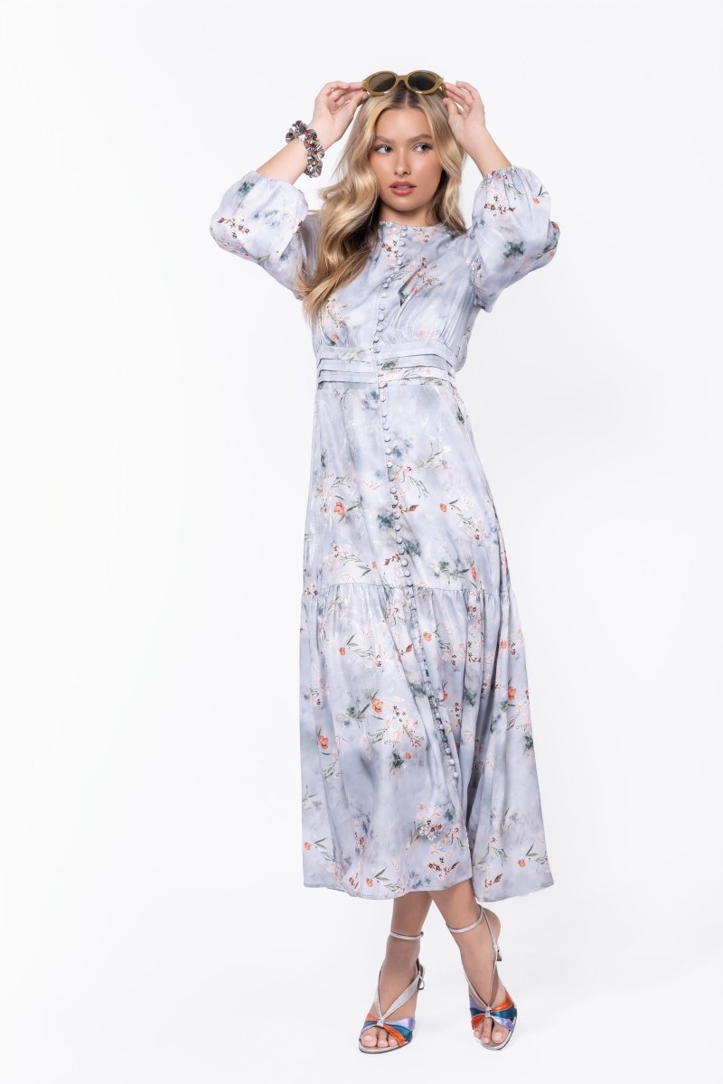 Valentina Dress (Blue Grey) - Dress - Yakira Bella