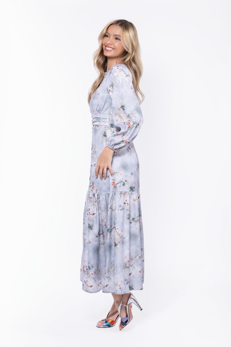 Valentina Dress (Blue Grey) - Dress - Yakira Bella