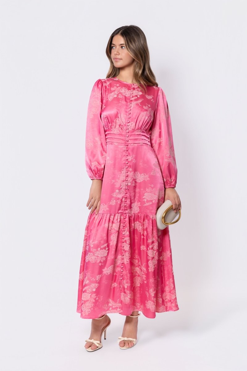 Valentina Dress (Coral Peach) - Dress - Yakira Bella