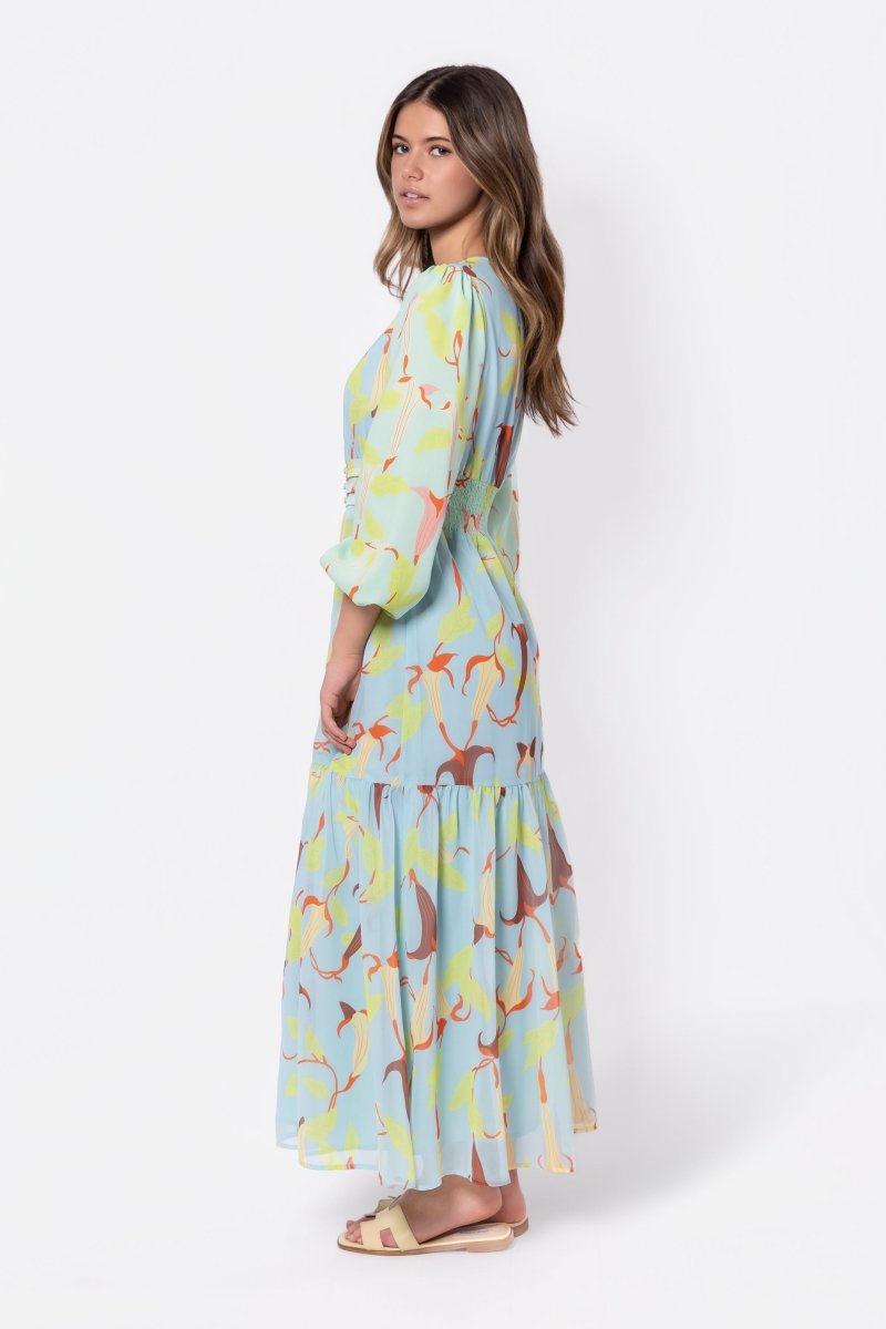 Valentina Dress (Green Blue) - Dress - Yakira Bella