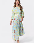 Valentina Dress (Green Blue) - Dress - Yakira Bella