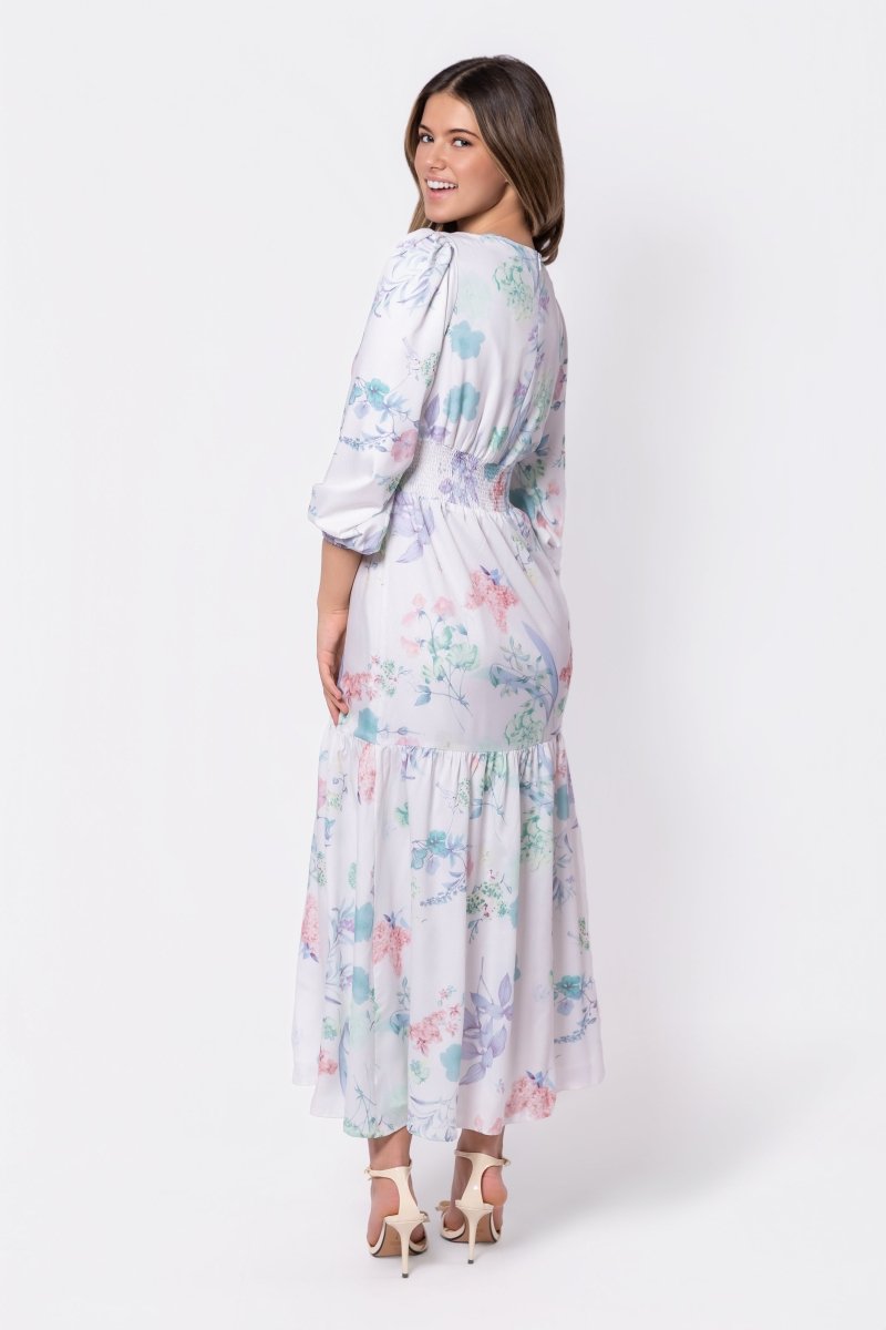 Valentina Dress (Ivory Green) - Dress - Yakira Bella