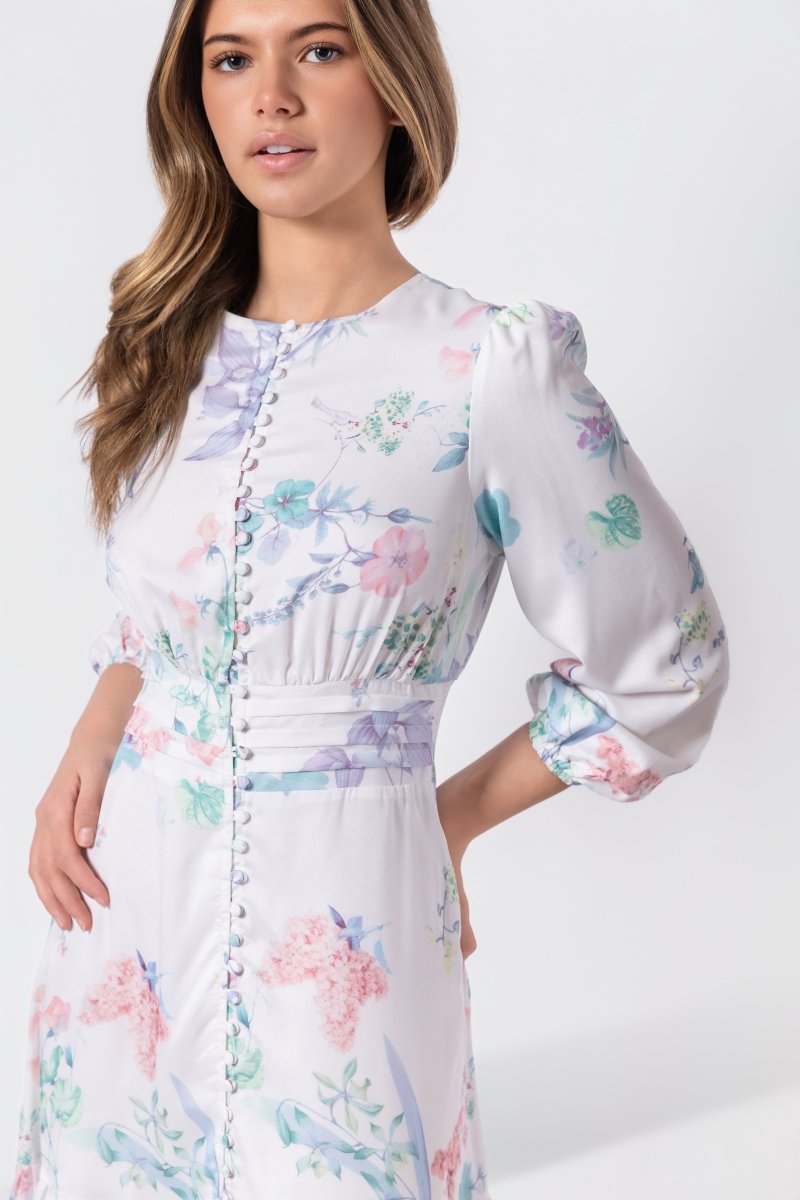 Valentina Dress (Ivory Green) L