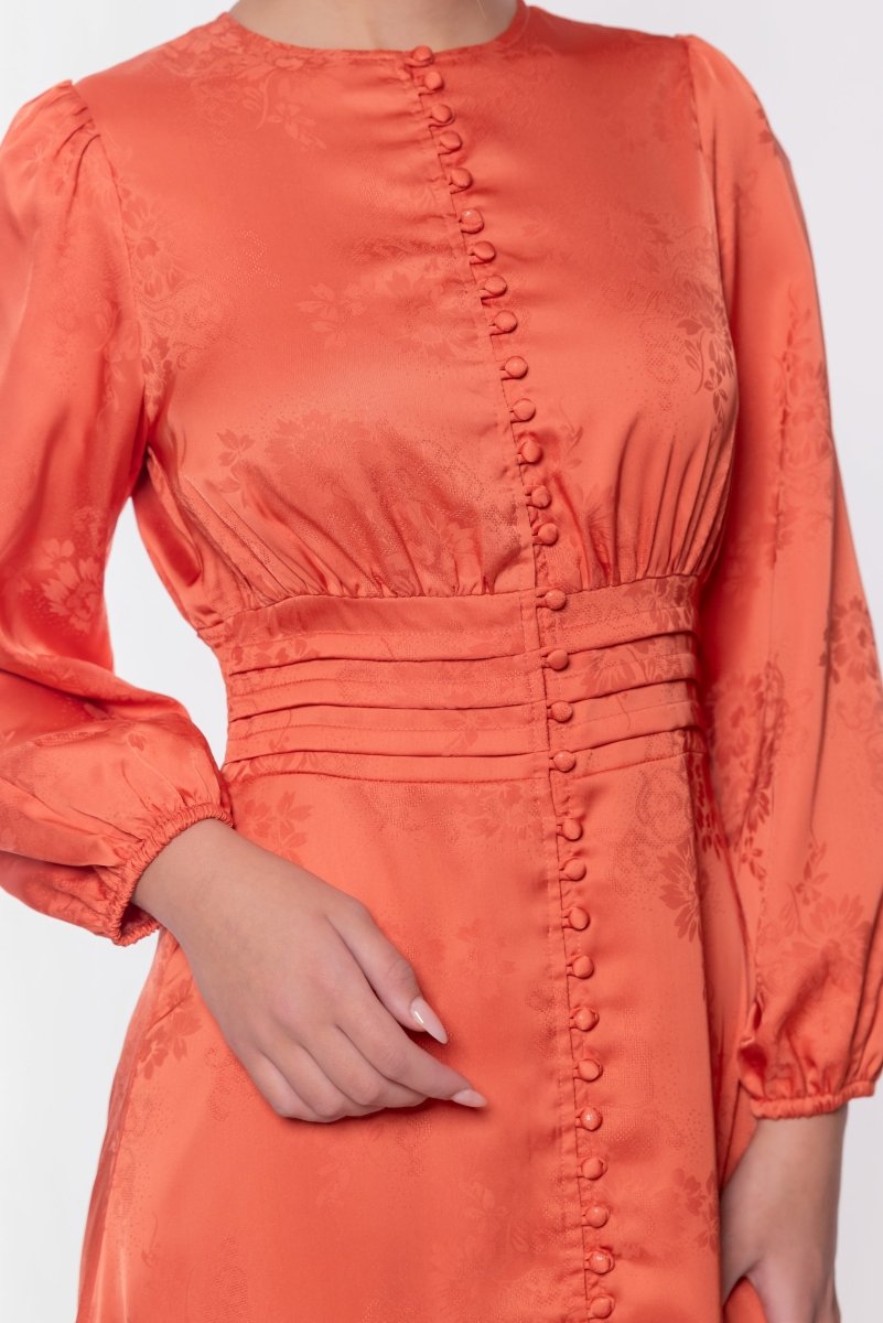 Valentina Dress (Orange) - Dress - Yakira Bella