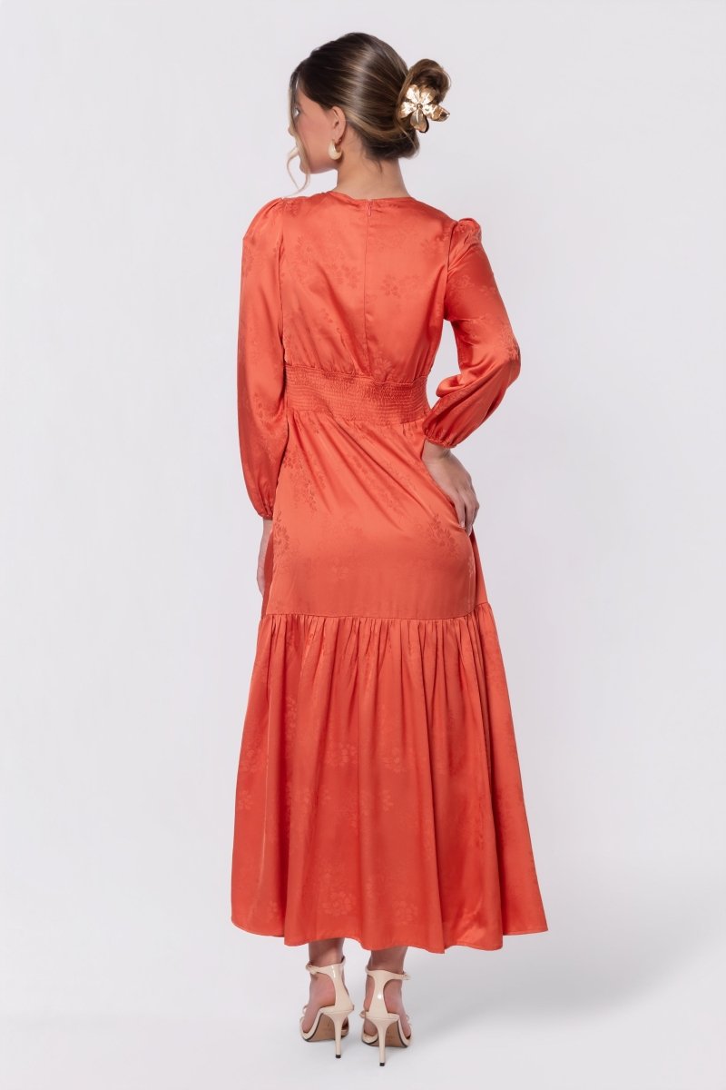 Valentina Dress (Orange) - Dress - Yakira Bella