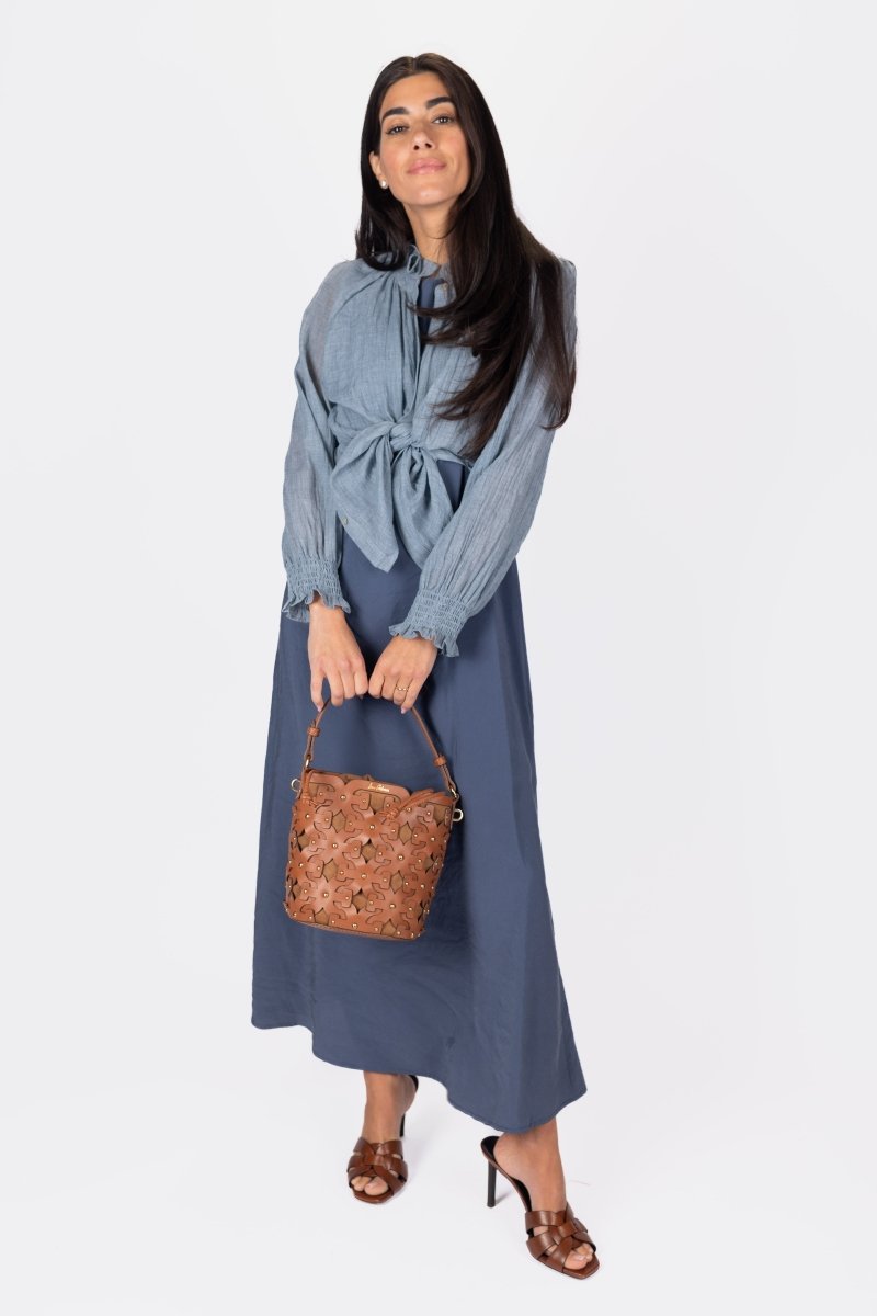 VEDA DRESS (BLUE) - Dress - Yakira Bella