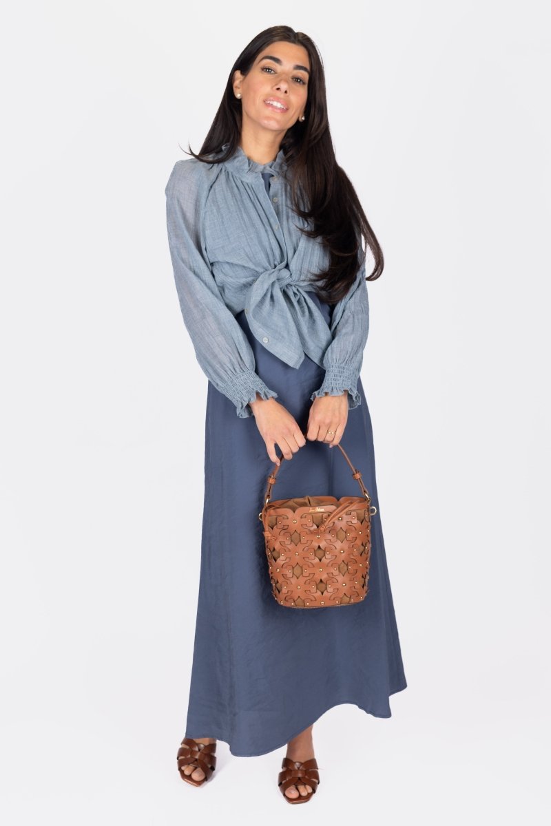 VEDA DRESS (BLUE) - Dress - Yakira Bella