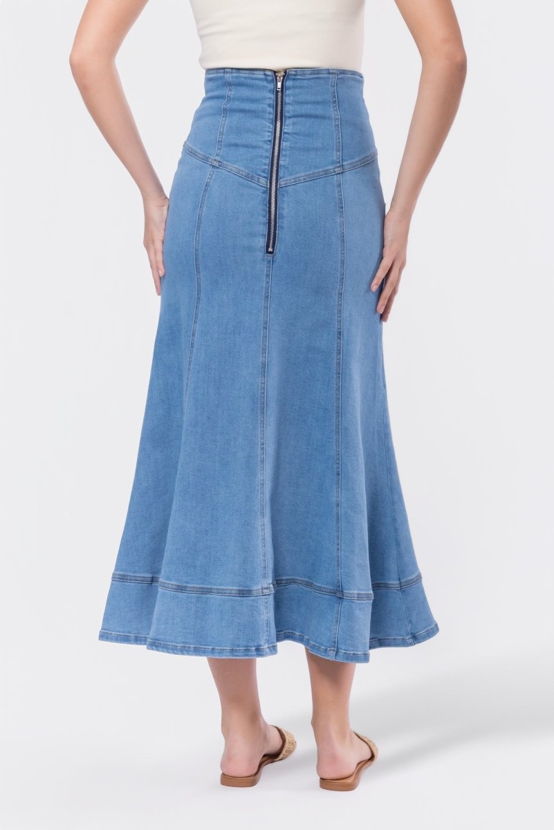 Vera Skirt (Blue) - Skirt - Yakira Bella