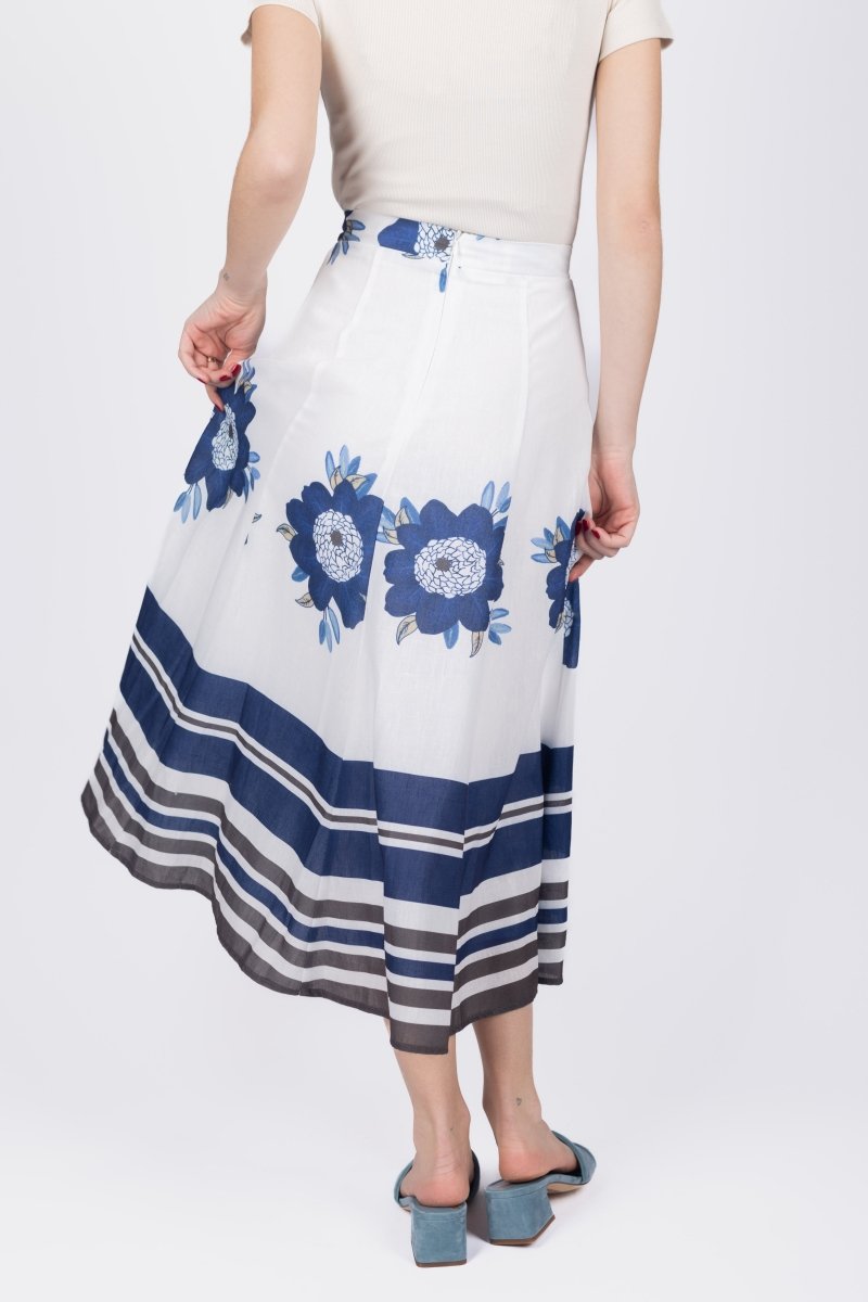 VERA SKIRT (BLUE) - Skirt - Yakira Bella