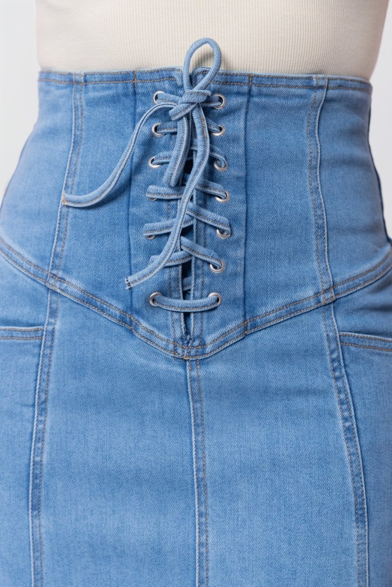 Vera Skirt (Blue) - Skirt - Yakira Bella