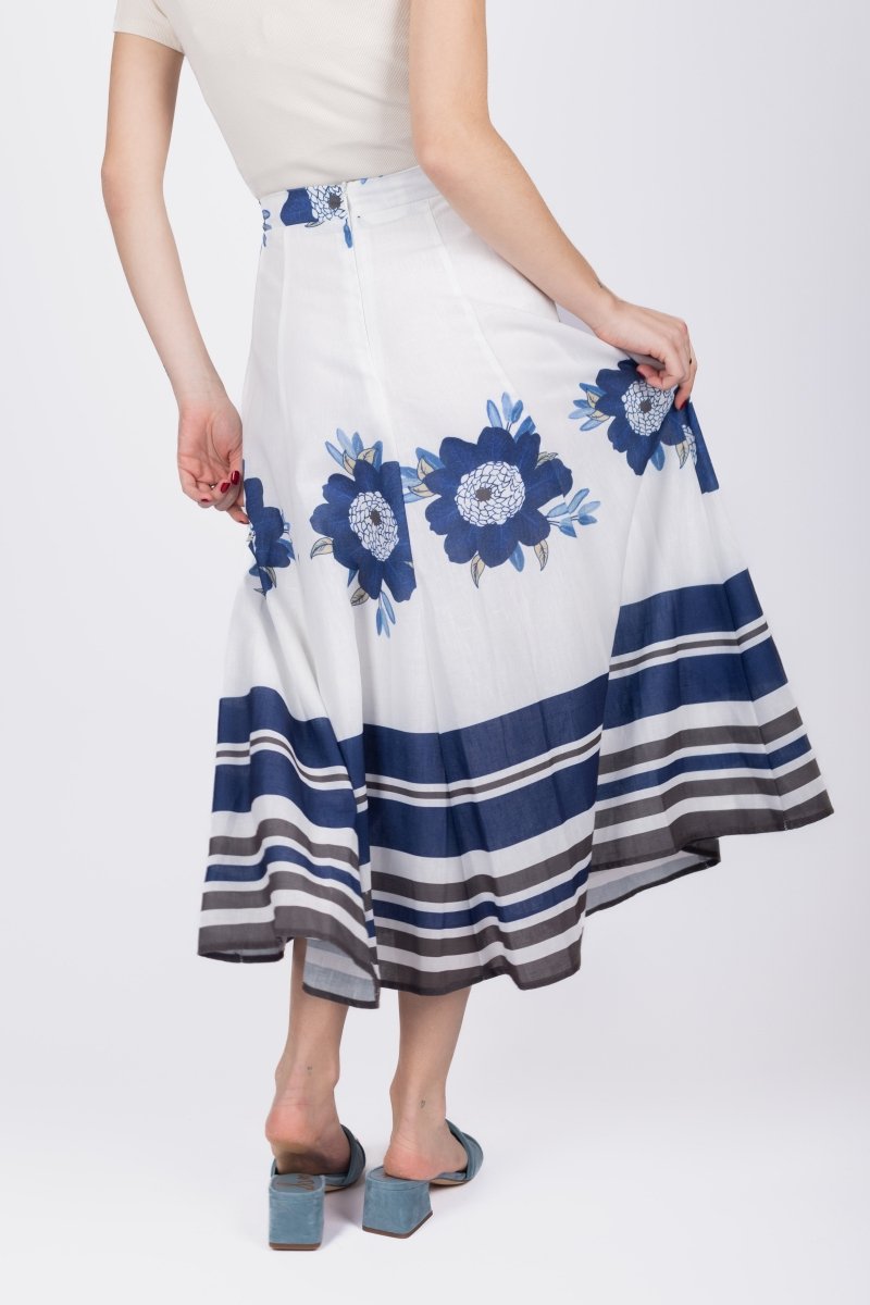 VERA SKIRT (BLUE) - Skirt - Yakira Bella