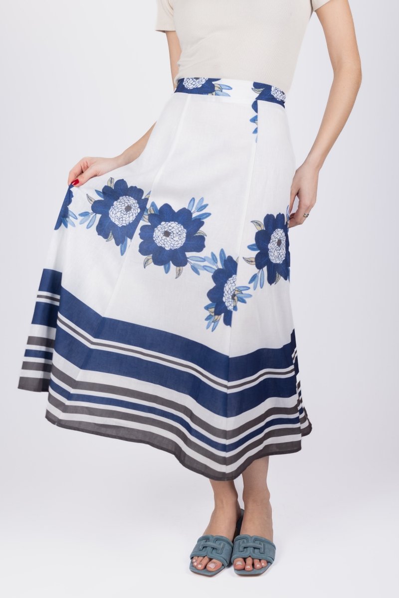 VERA SKIRT (BLUE) - Skirt - Yakira Bella