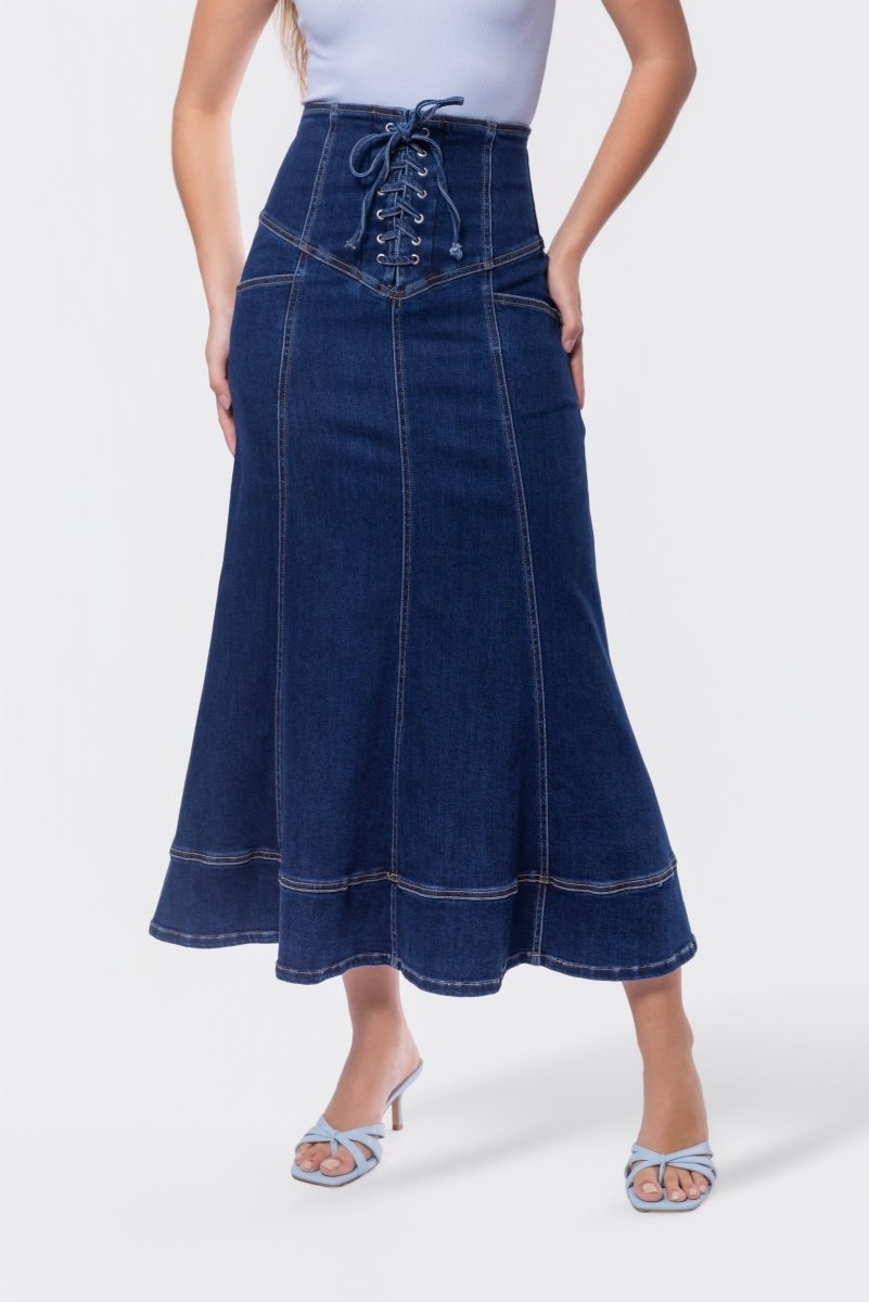 Vera Skirt (Dark Blue) - Skirt - Yakira Bella