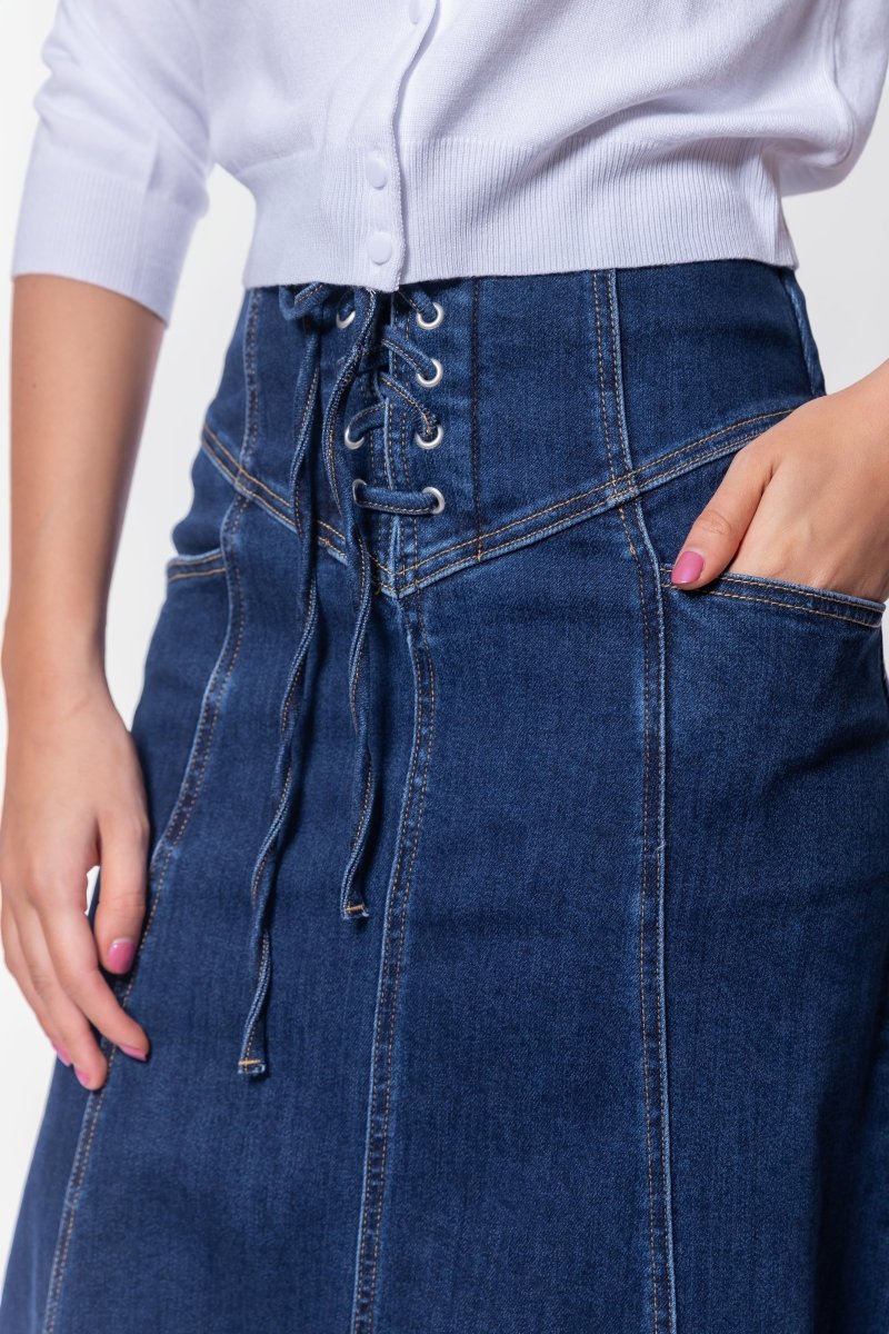 Vera Skirt (Dark Blue) - Skirt - Yakira Bella