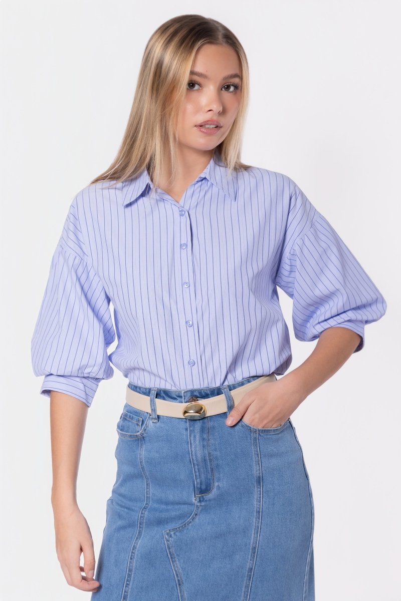 Viviana Top (Blue Stripe) - Top - Yakira Bella