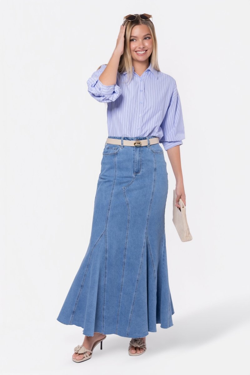 Viviana Top (Blue Stripe) - Top - Yakira Bella