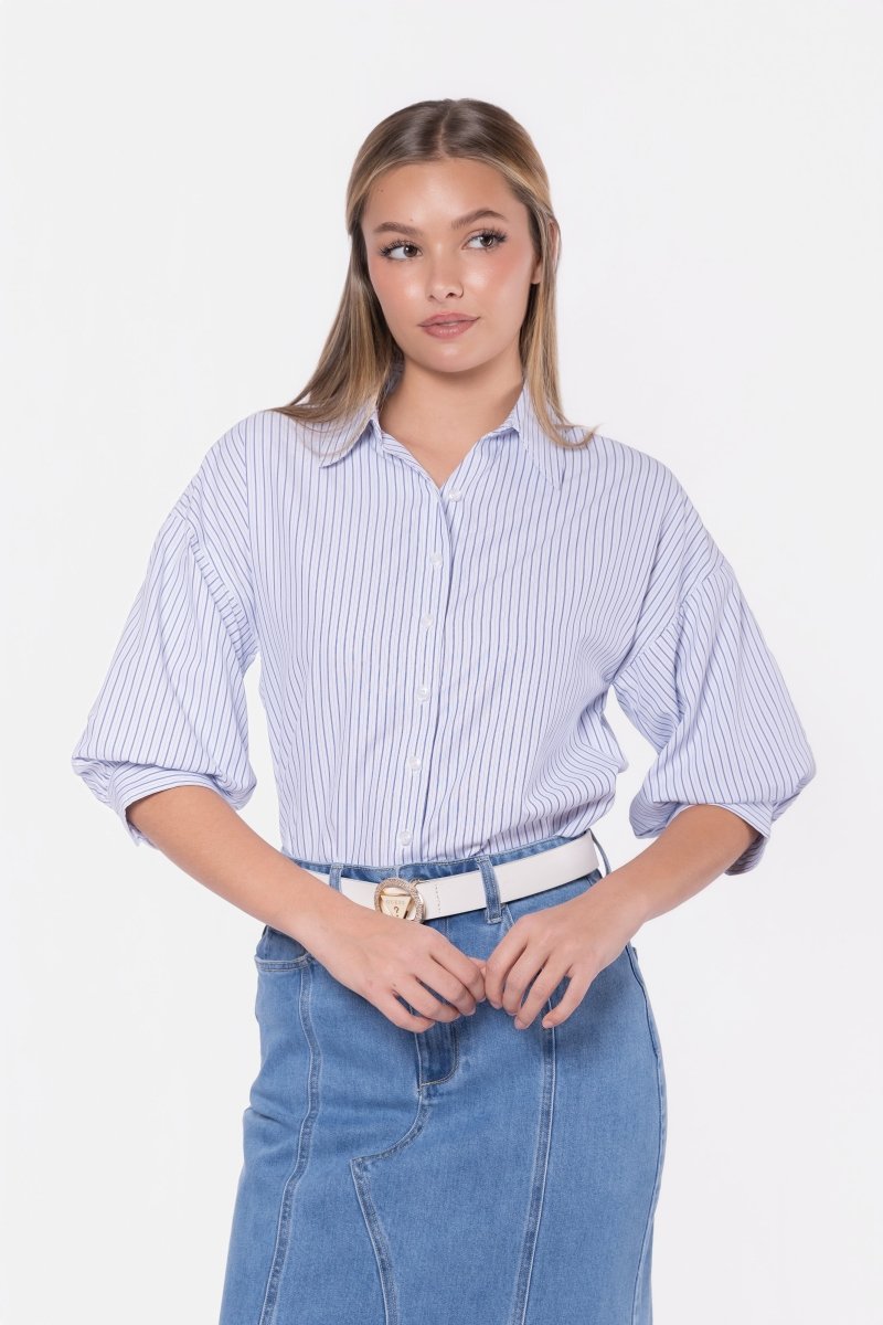 Viviana Top (White Stripe) - Top - Yakira Bella