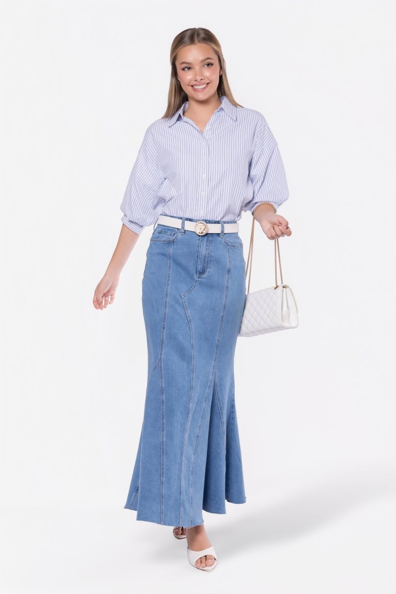 Viviana Top (White Stripe) - Top - Yakira Bella