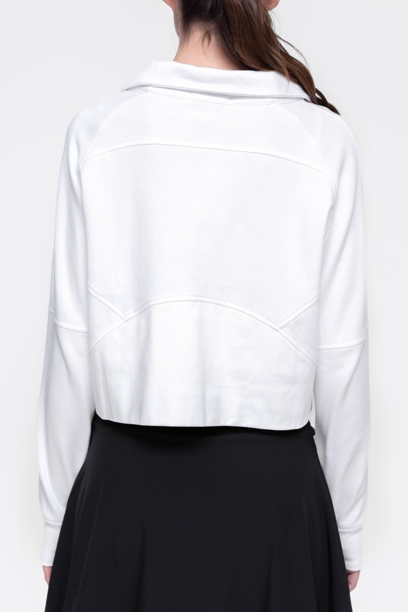 WARM UP SWEATSHIRT (WHITE) - Top - Yakira Bella