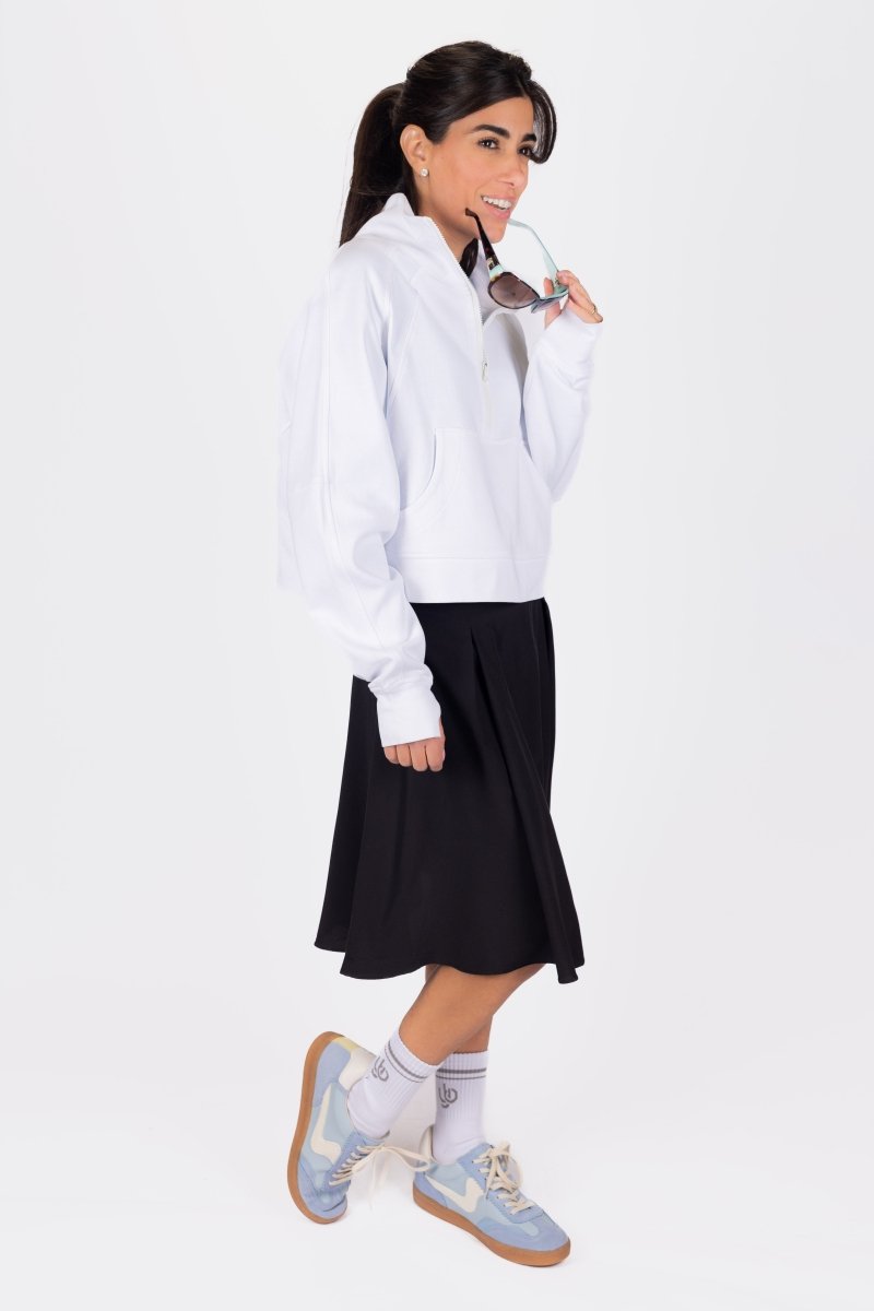 WARM UP SWEATSHIRT (WHITE) - Top - Yakira Bella