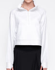 WARM UP SWEATSHIRT (WHITE) - Top - Yakira Bella