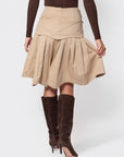 Wendy Skirt (Beige) - Skirt - Yakira Bella