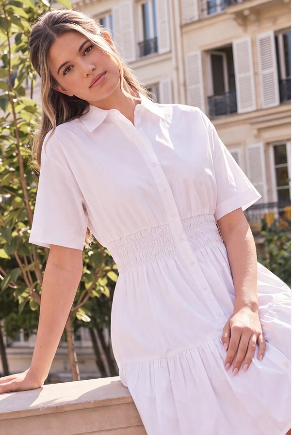 Wrenley Dress 36" (White) - Dress - Yakira Bella