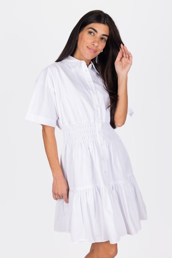 WRENLEY DRESS 36" (WHITE) - Dress - Yakira Bella