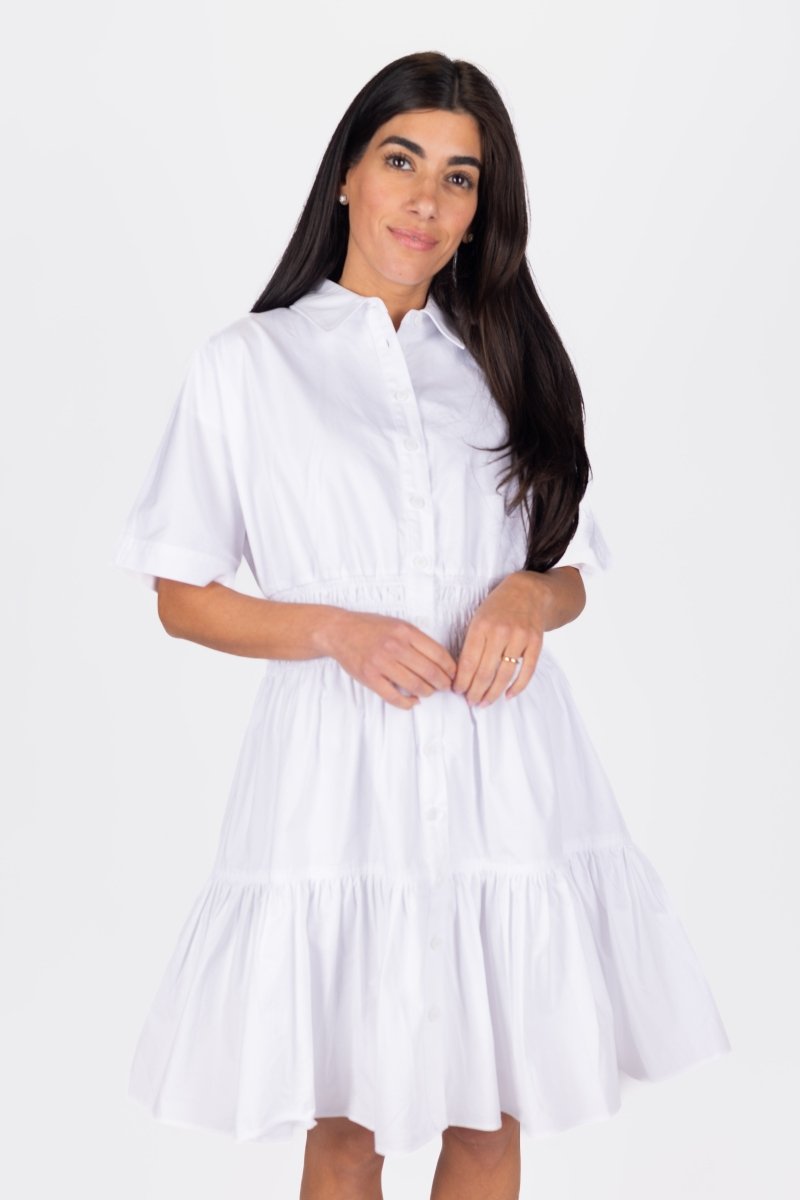 WRENLEY DRESS 36&quot; (WHITE) - Dress - Yakira Bella