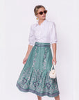Siena Skirt (Blue Pattern)