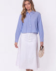 Gina Top (Blue Stripe)