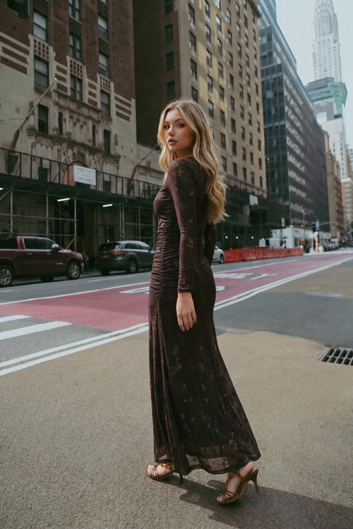 Juliana Dress (Brown)
