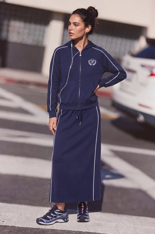 Rio Full-Zip Hoodie (Navy) + Rio Skirt (Navy)
