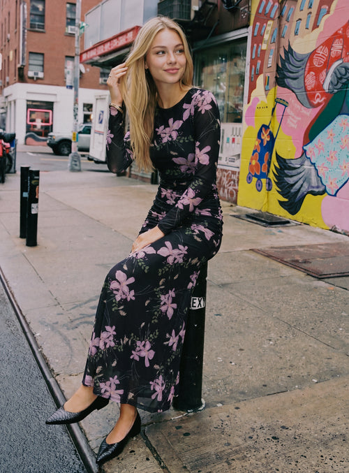 Juliana Dress (Black Pink)