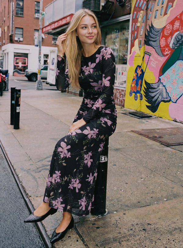 Juliana Dress (Black Pink)